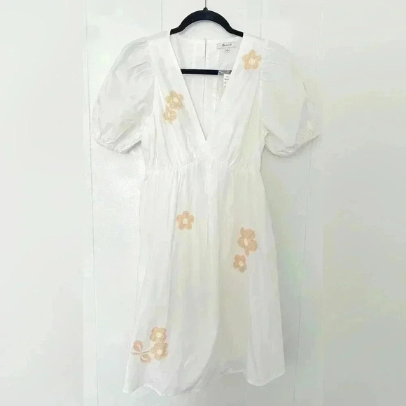 Madewell Annamarie Embroidered Mini Dress - Picture 7 of 9